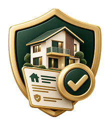 The Trust Pilot Seal: a shield over a house, with a check mark
